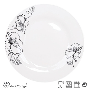 10.5"Porcelain Dinner Plate with Decal